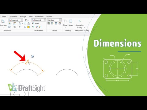 Create Angular Dimension for an Arc at Angle from Toolbar