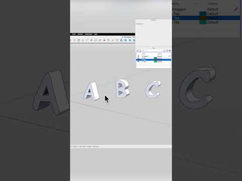 Applying Tags to Scenes #sketchup