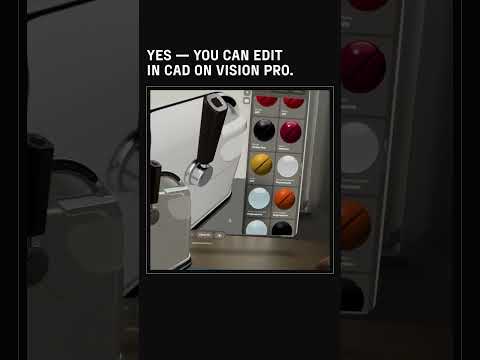 Yes — you can edit in CAD on Vision Pro. #shapr3d #applevisionpro