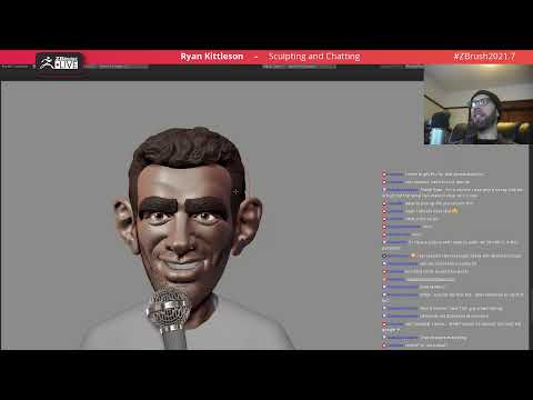 Caricature sculpting with Ryan Kittleson – ZBrush 2024