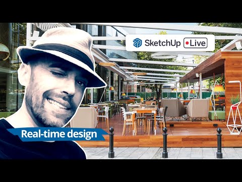 SketchUp Live Modeling Sidewalk Café