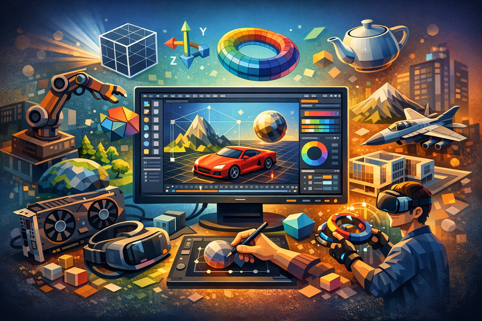 Design Software History: OpenGL and the Rise of Interactive 3D in Prof