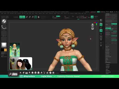 Exploring Character Appeal – Layla Viscu – ZBrush 2022