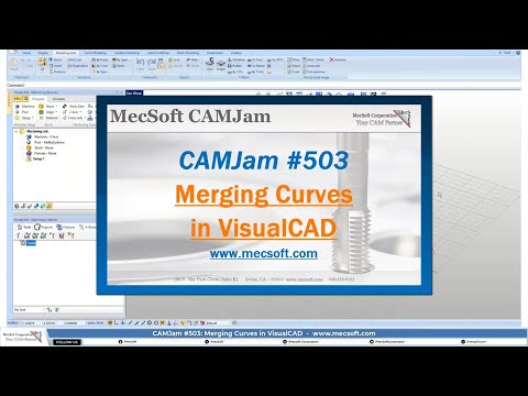 CAMJam #503: How and Why to Merge Curves in VisualCAD