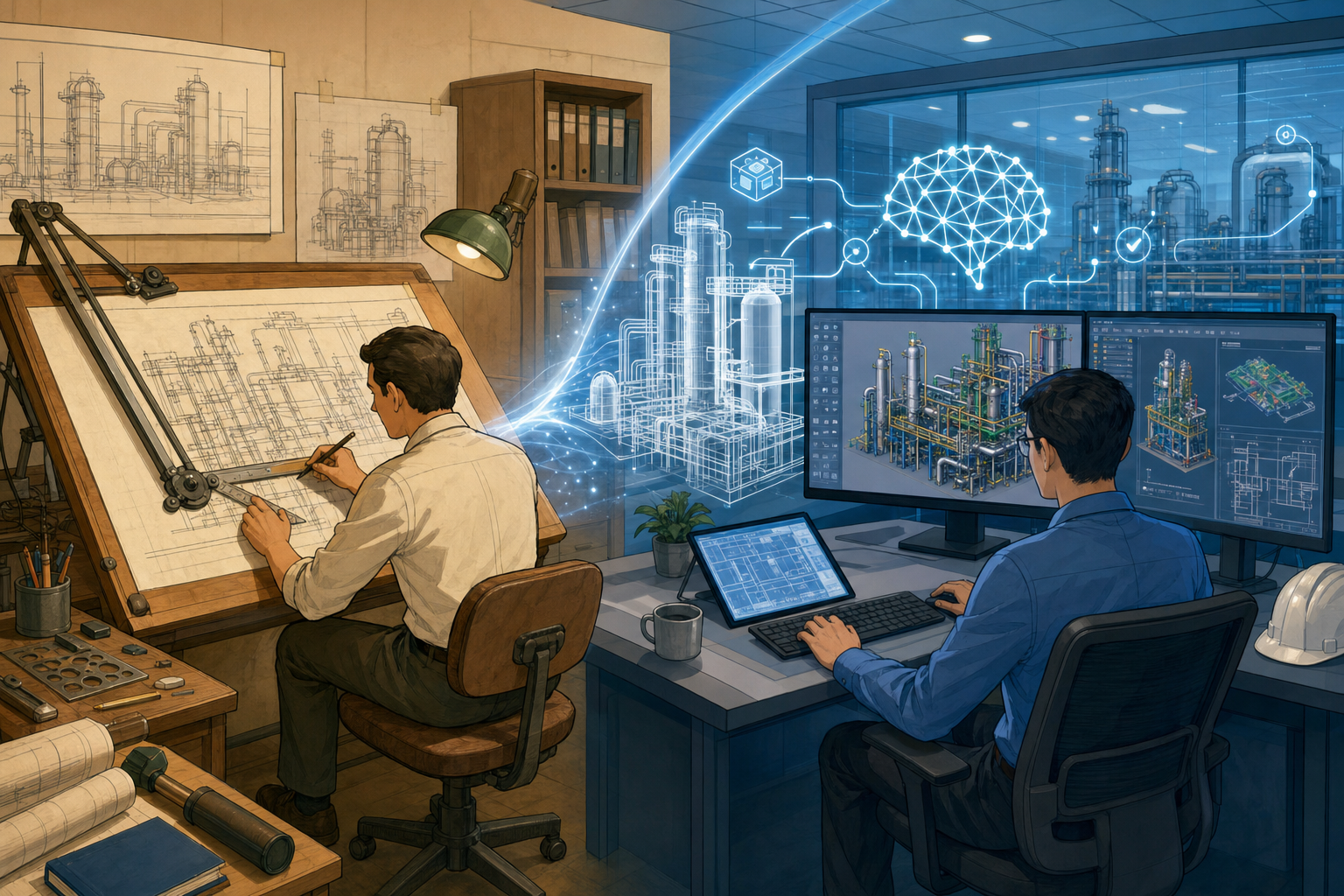Design Software History: From Drafting Boards to Intelligent Plant CAD Systems