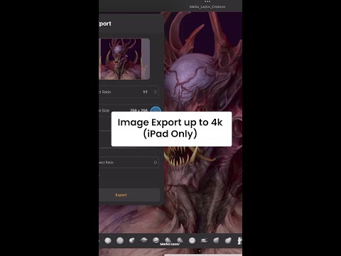 4k Image Export in ZBrush for iPad