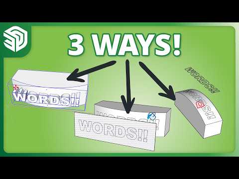 Putting Words on Curved Geometry in SketchUp