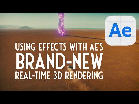 How to add effects to the BRAND-NEW real-time 3D engine in After Effects