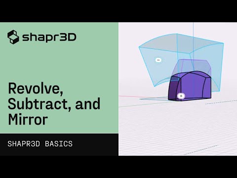 Revolve, Subtract, and Mirror: Motorcycle Gas Tank, part 1 | Shapr3D Basics