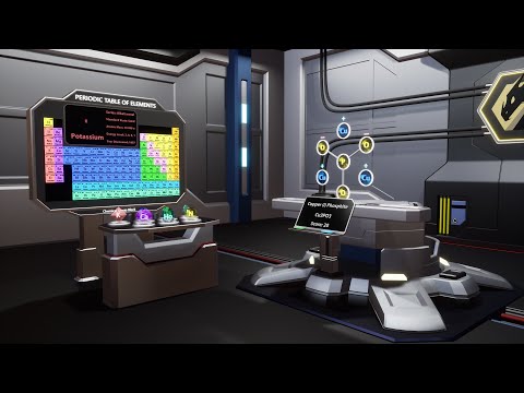 Chemical structure building in VR (Educational Quest)