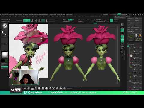 Exploring Character Appeal – Layla Viscu – ZBrush 2023