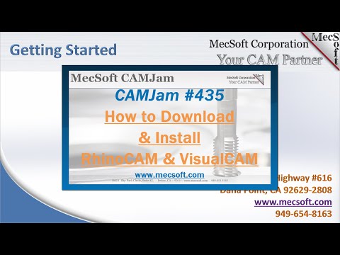 CAMJam #435: How to Download & Install RhinoCAM & VisualCAM