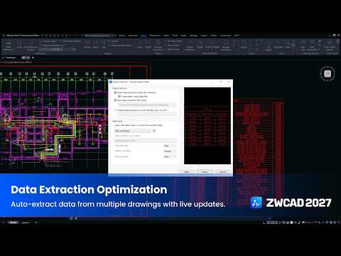 ZWCAD 2027 Simplify Workflow with Smart Automation: Data Extraction