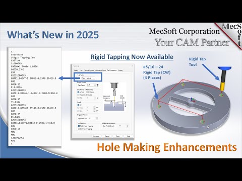 CAMJam 556 Hole Making Enhancements in MecSoft CAM 2025