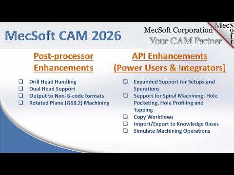 API Enhancements to RhinoCAM 2026