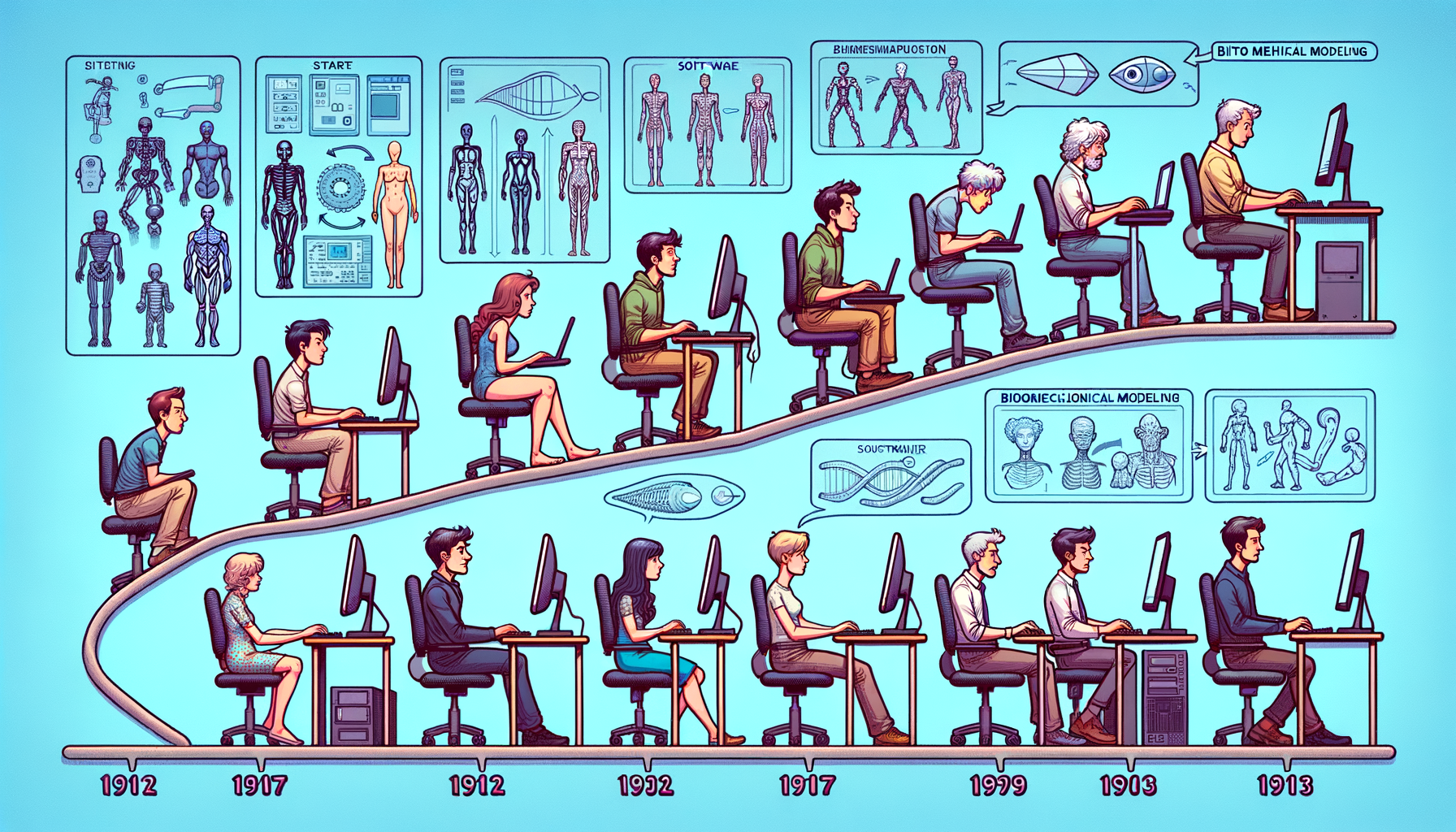 Design Software History: The Evolution and Impact of Biomechanical Modeling in Design Software History