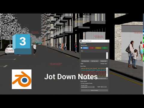 Add Scene Notes in 3ds Max and Blender | Jot Down Notes