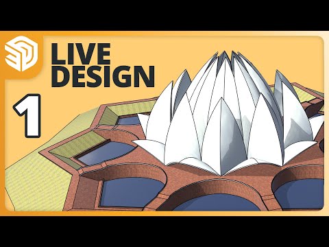 3D Modeling Lotus Temple (Part 1)