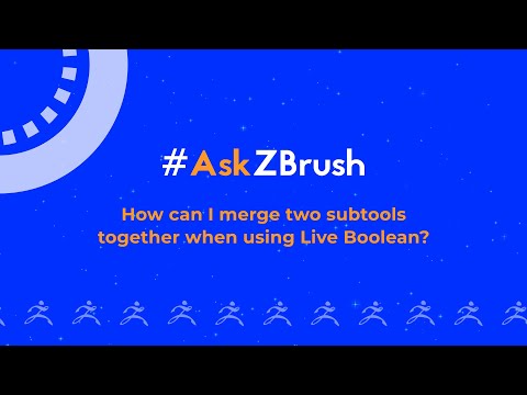 #AskZBrush - How can I merge two subtools together when using Live Boolean?