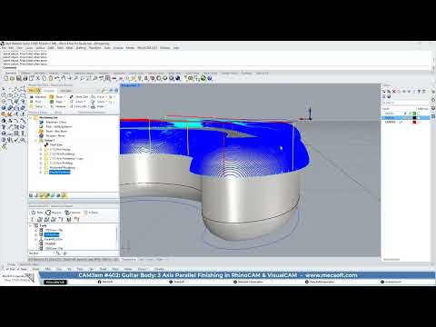 CAMJam #402: Guitar Body 3 Axis Parallel Finishing