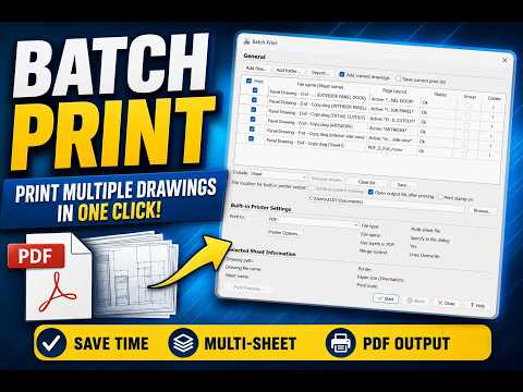 DraftSight Batch Print Tutorial: Multi-Sheet PDFs in a Couple of Clicks