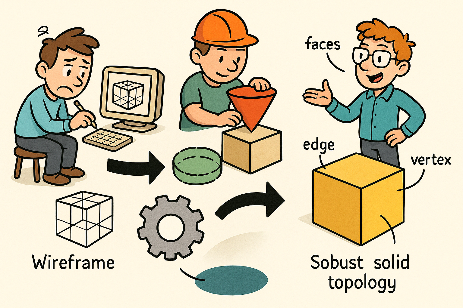 Design Software History: Why B-rep Was Invented: From Wireframe and CSG to Kernels, Topology, and Robust Solid Modeling