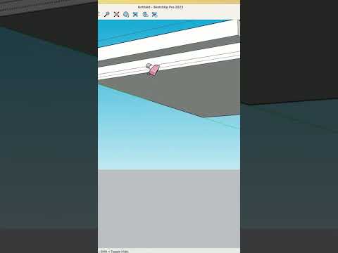 Hiding your edges in #sketchup #shorts