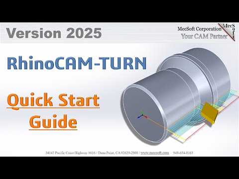 RhinoCAM 2025 TURN Quick Start