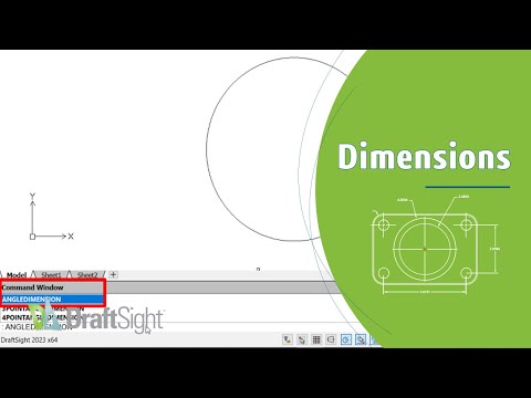 Create Angular Dimension for a Circle Using Command Window