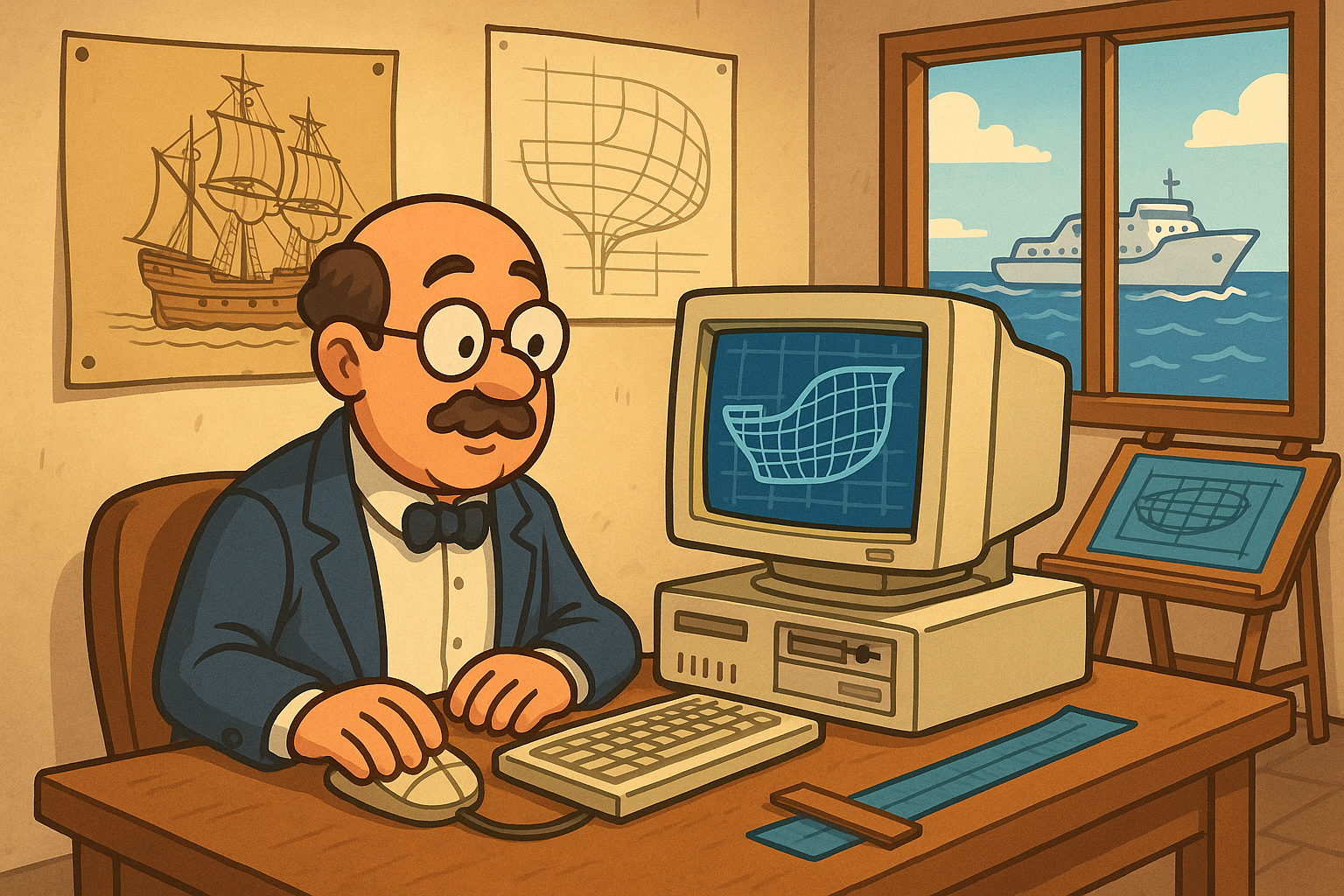 Design Software History: Early Innovations in Marine Design Software: A Historical Overview of Digital Transformation and Computational Advances in Naval Architecture
