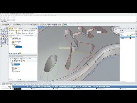 CAMJam #399: Guitar Body 2½ Axis Pocketing