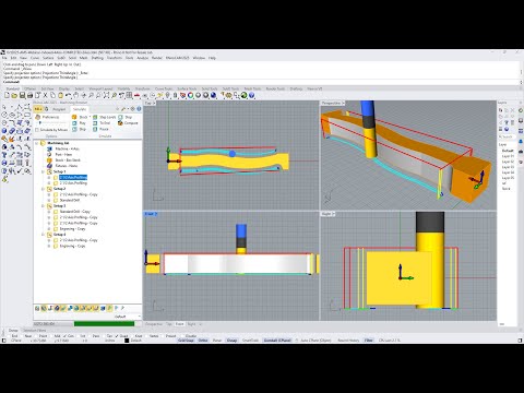 2½ Axis Profiling within Indexed 4 Axis CAM Setups