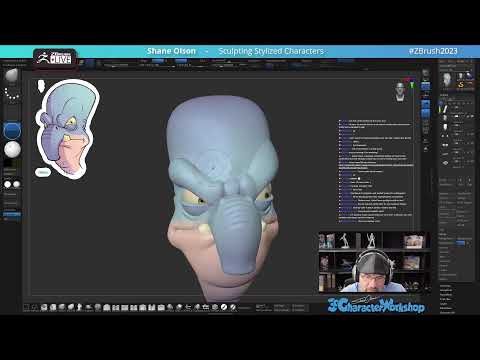 Sculpting Stylized Characters – Shane Olson – ZBrush 2023