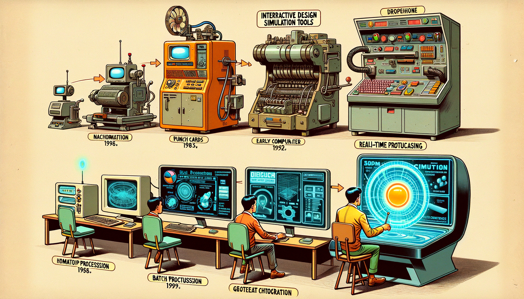 Design Software History: Evolution of Interactive Design Simulation Tools: From Batch Processing to Real-Time Interaction