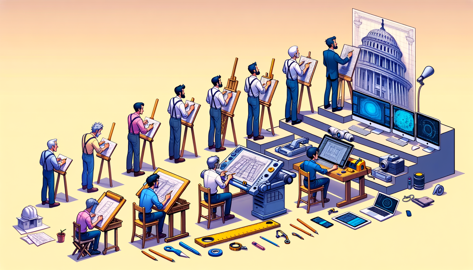 First Ever Rendering Software Design Software History: The Evolution of Architectural Rendering: Fro