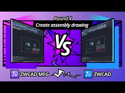 ZWCAD MFG vs. ZWCAD | Part 4: Create Assembly Drawing | Hand Pump Modification Project