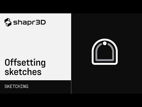 Shapr3D Manual - Offsetting sketches | Sketching