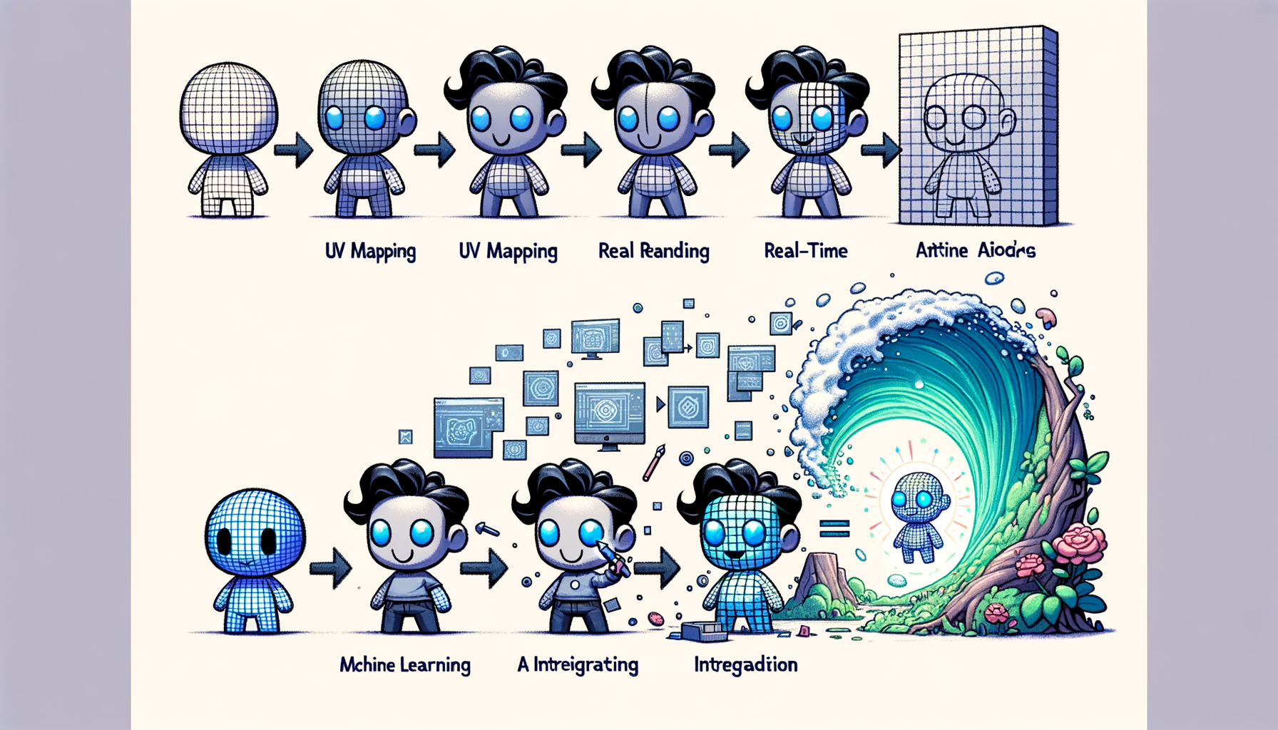 Design Software History: Evolution of Texture Mapping: From UV Mapping to Real-Time Rendering and AI Integration