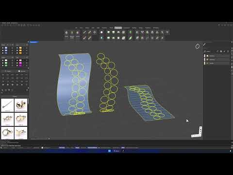 Dynamic Gem Placement Based on Circles