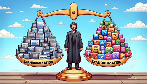 Balancing Customization and Standardization in Design Software for Opt