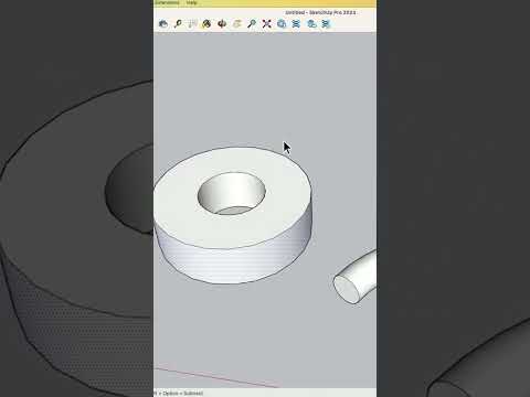 When to have fewer sides in a circle #sketchup #shorts