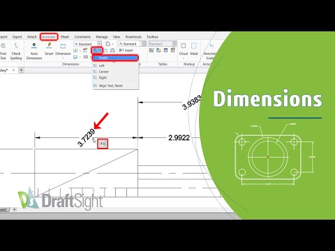 Edit Dimension to Rotate Dimension Text from Toolbar