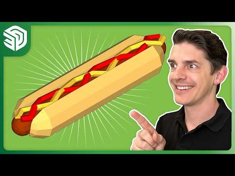 How to 3D Model a Hot Dog in SketchUp  🌭