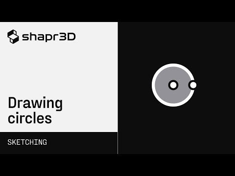 Shapr3D Manual - Drawing circles | Sketching