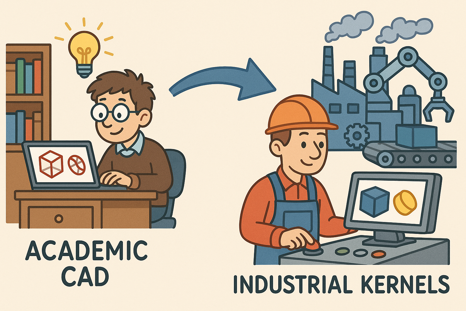 Design Software History: From Academic CAD to Industrial Kernels: How Research Became Production-Grade Geometry