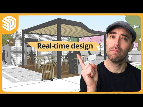 Sketchup Live Modeling Sidewalk Café Sketchup Live Modeling Sidewalk Café