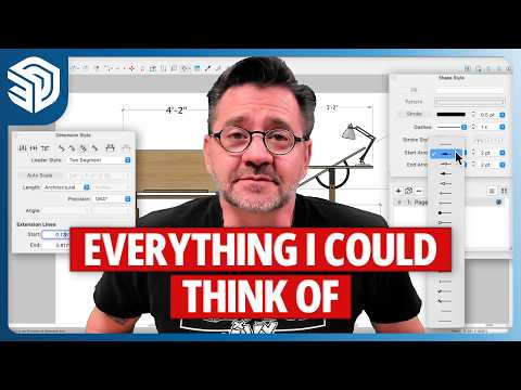 LayOut Dimensions Deep Dive (Leaders, Precision, Font, Arrow Style)