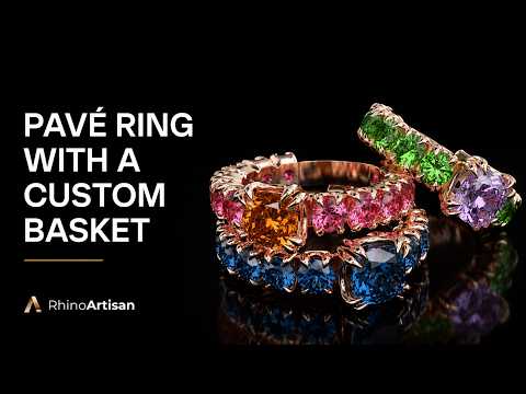 How to Model a Pavé Ring with a Custom Basket in Rhino | RhinoArtisan