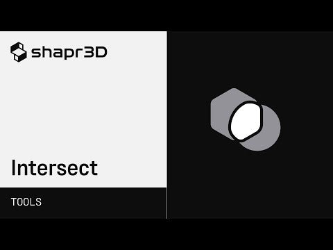 Shapr3D Manual - Intersect | Tools