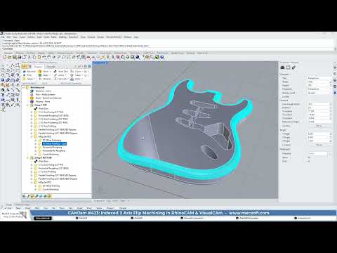 CAMJam #423: Indexed 3 Axis Flip Machining